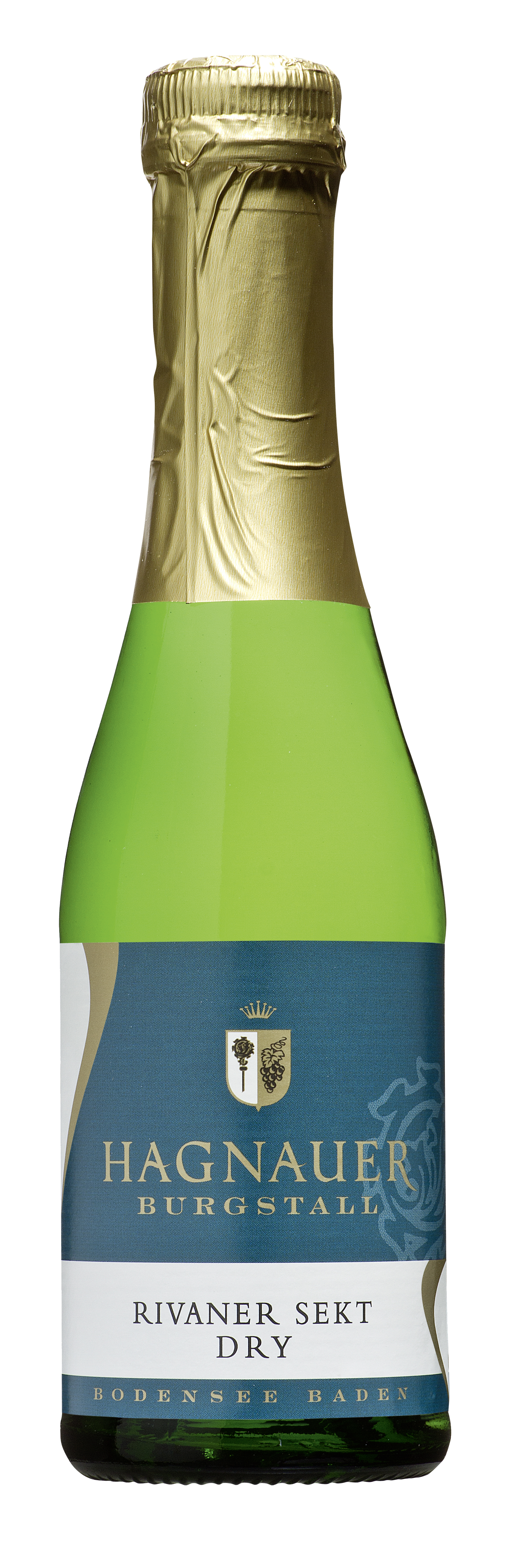 Weinflasche - Hagnauer Burgstall Rivaner Sekt b. A. Piccolo dry