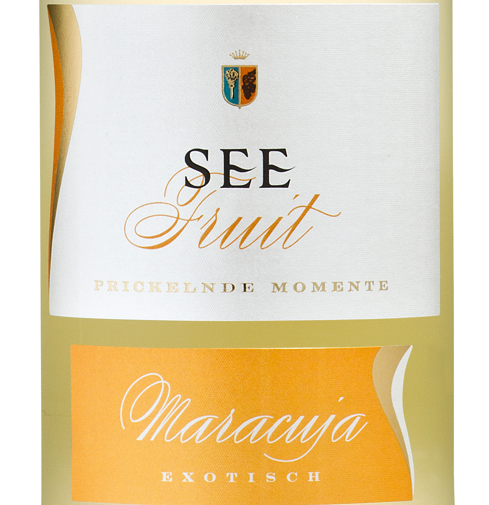 Wein Etikett - See Fruit Secco Maracuja