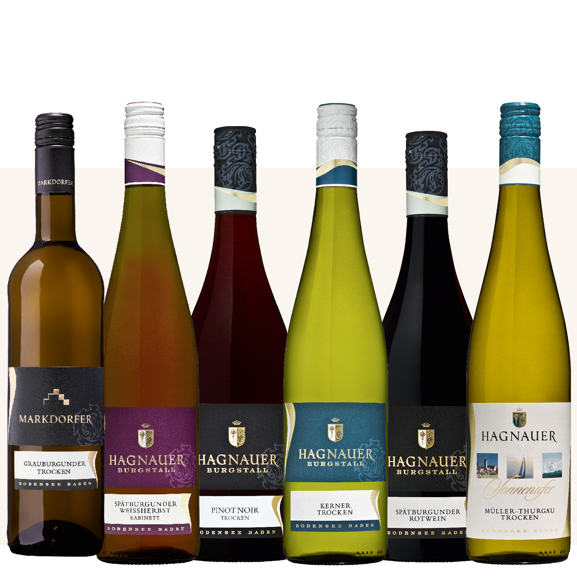 Weinflasche - Hagnauer Probierpaket 6 x 0,75l