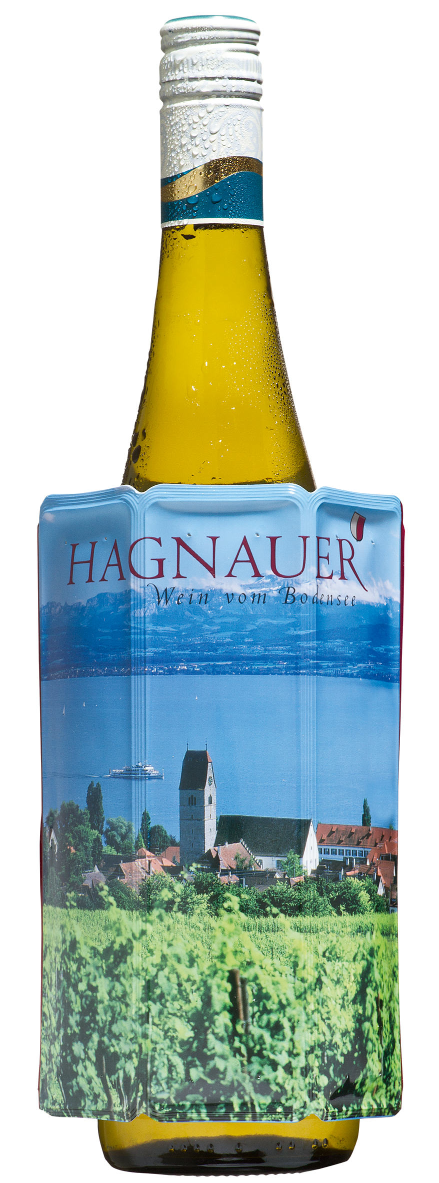 Weinflasche - Rapid Ice  Kühlmanschette Hagnau-Motiv