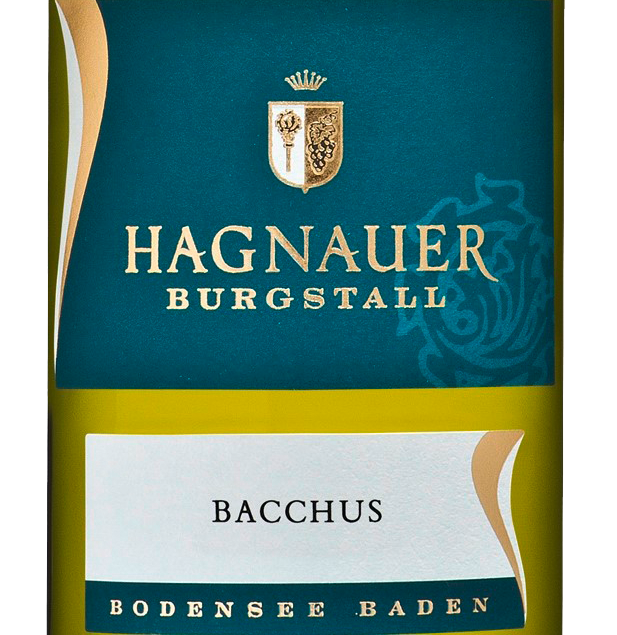 Wein Etikett - Hagnauer Burgstall  Bacchus