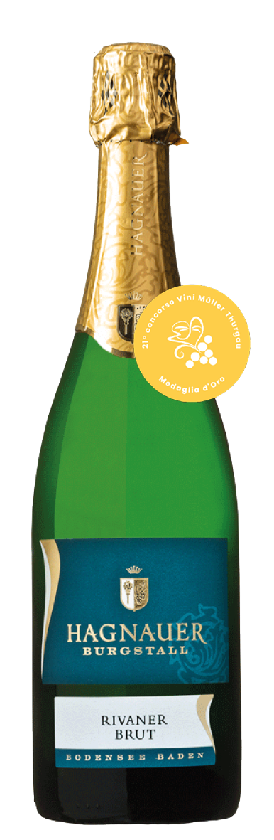 Weinflasche - Hagnauer Burgstall Rivaner Sekt b. A. brut