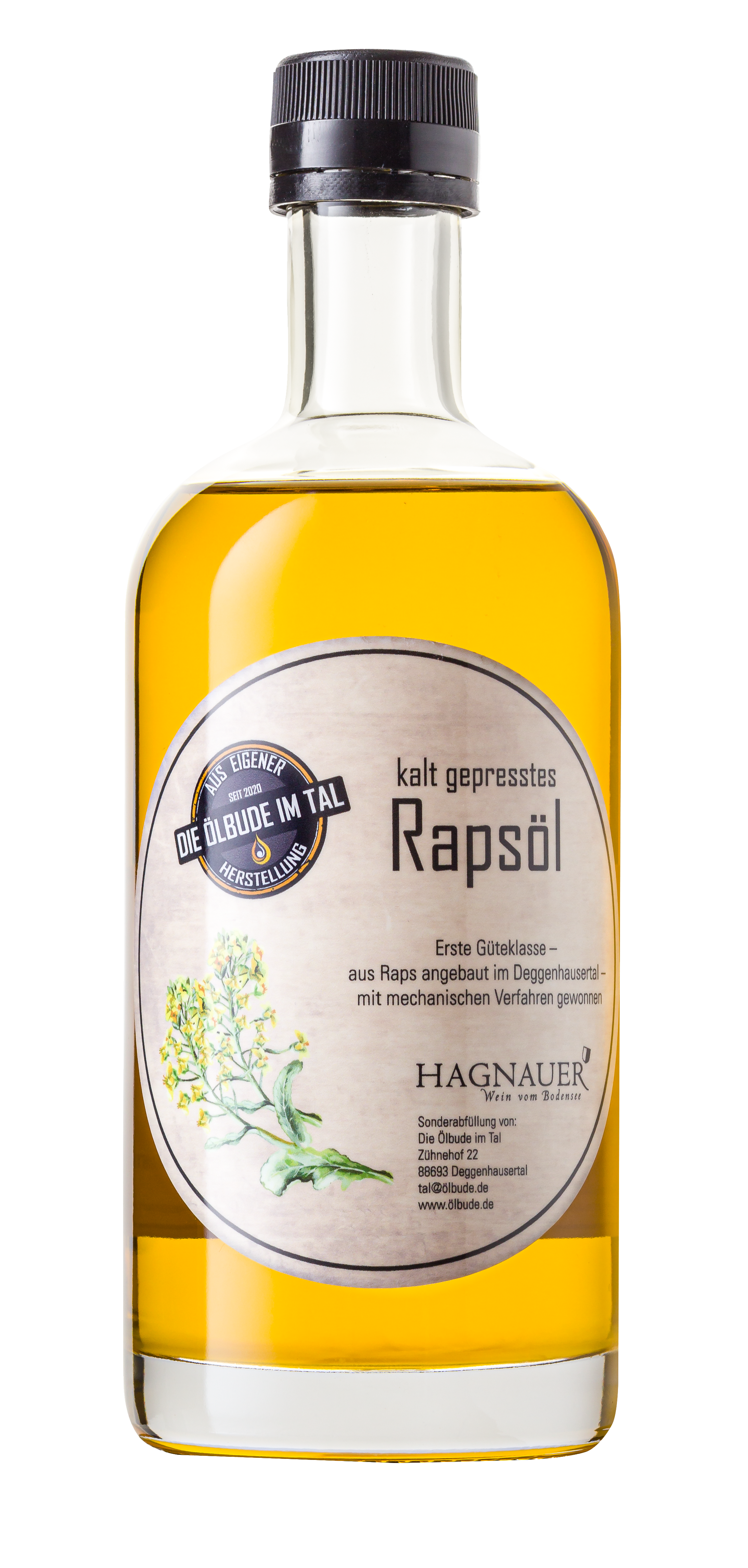 Weinflasche - Rapsöl "Ölbude" 0,5 l