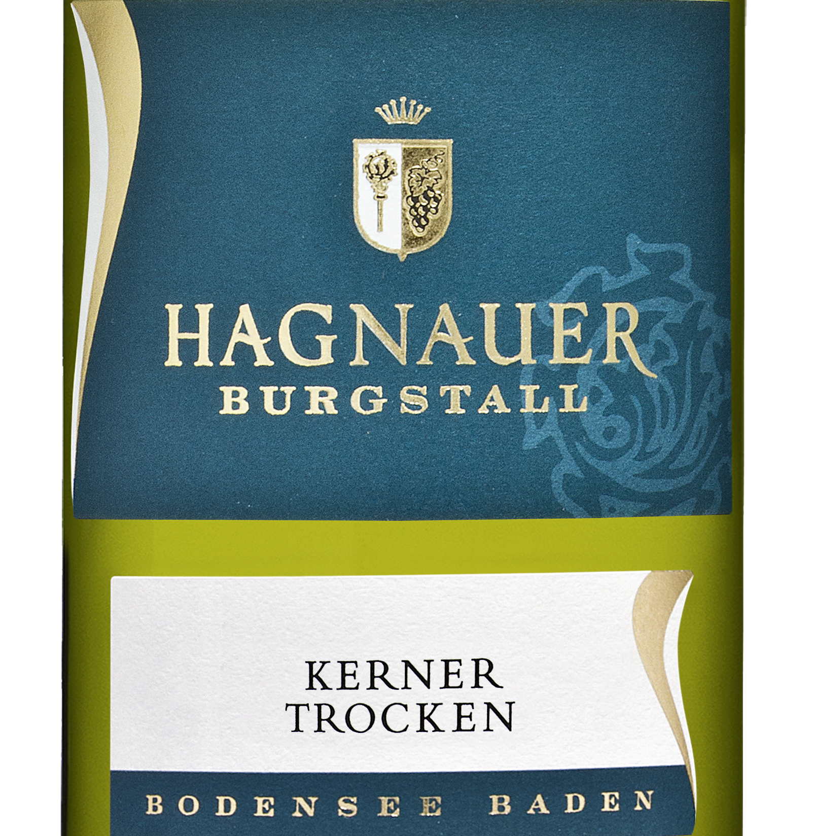 Wein Etikett - Hagnauer Burgstall  Kerner trocken