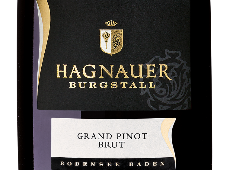 Wein Etikett - Hagnauer Burgstall Grand Pinot brut
