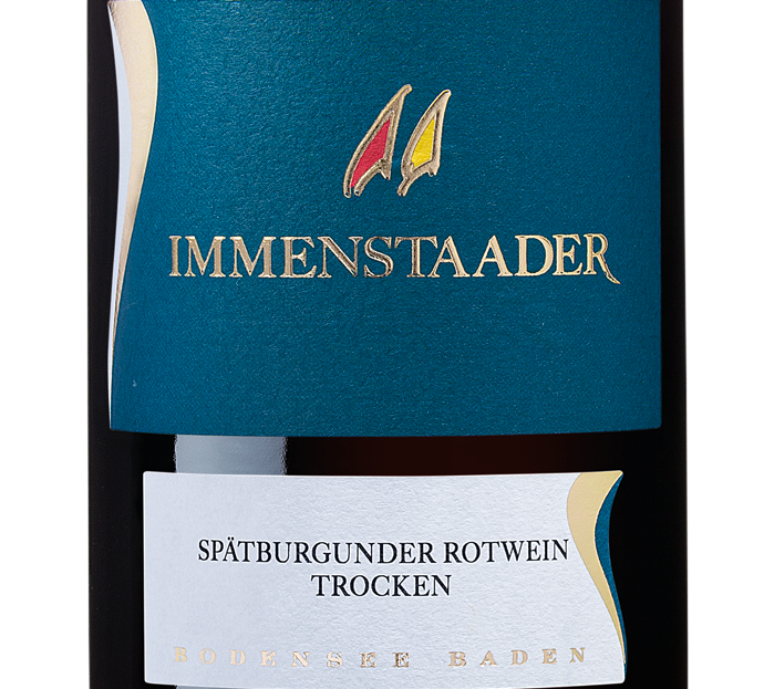 Wein Etikett - Immenstaader Spätburgunder Rotwein Qualitätswein trocken
