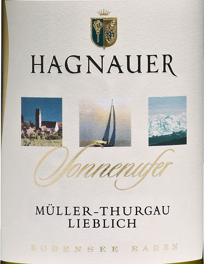 Wein Etikett - Hagnauer Sonnenufer Müller-Thurgau lieblich