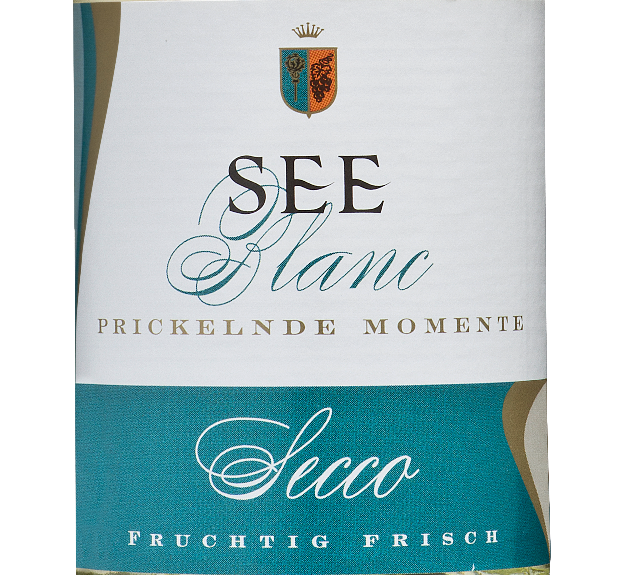 Wein Etikett - See Secco  blanc Piccolo trocken