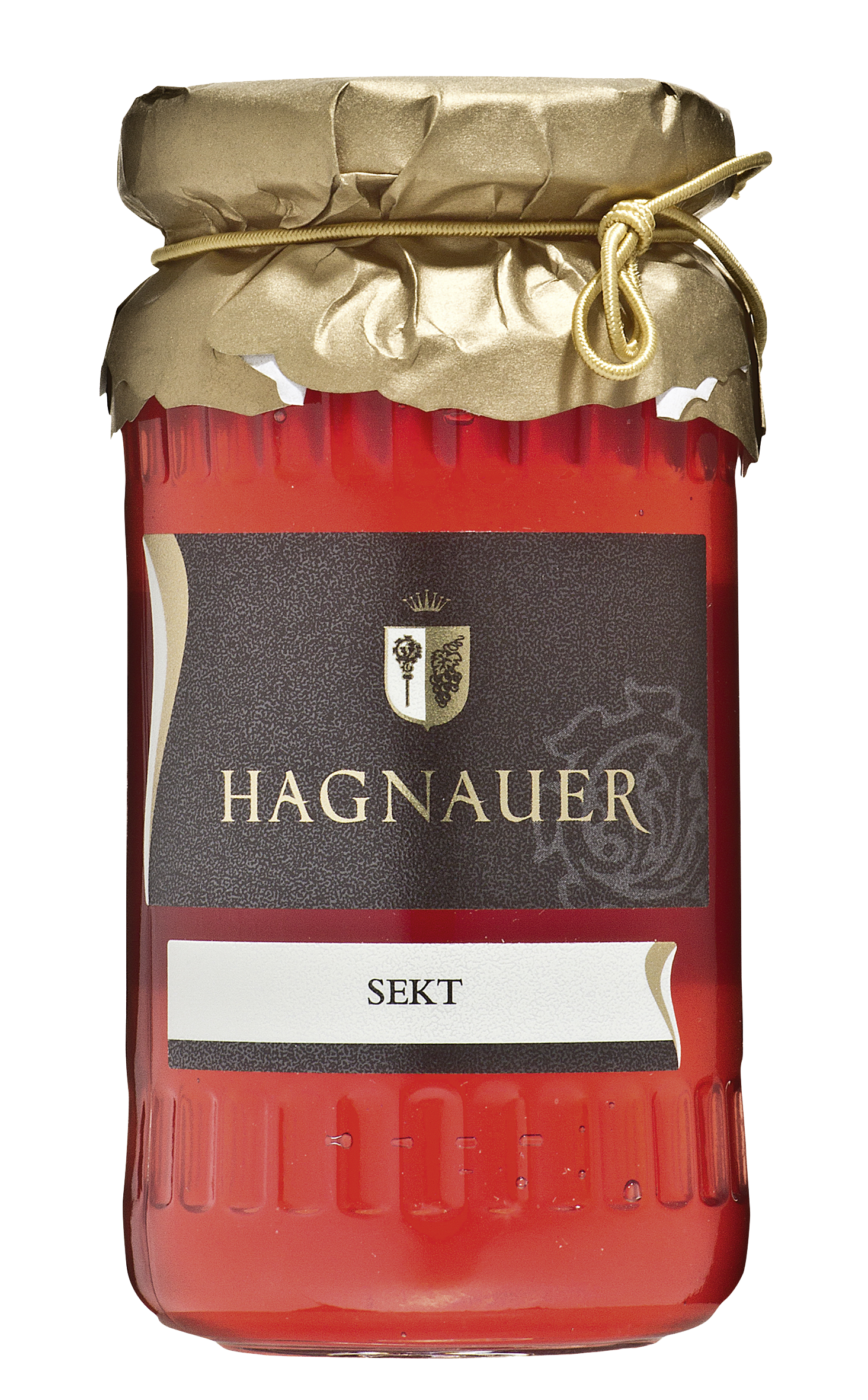 Weinflasche - Sektgelee mit Johannisbeerlikör