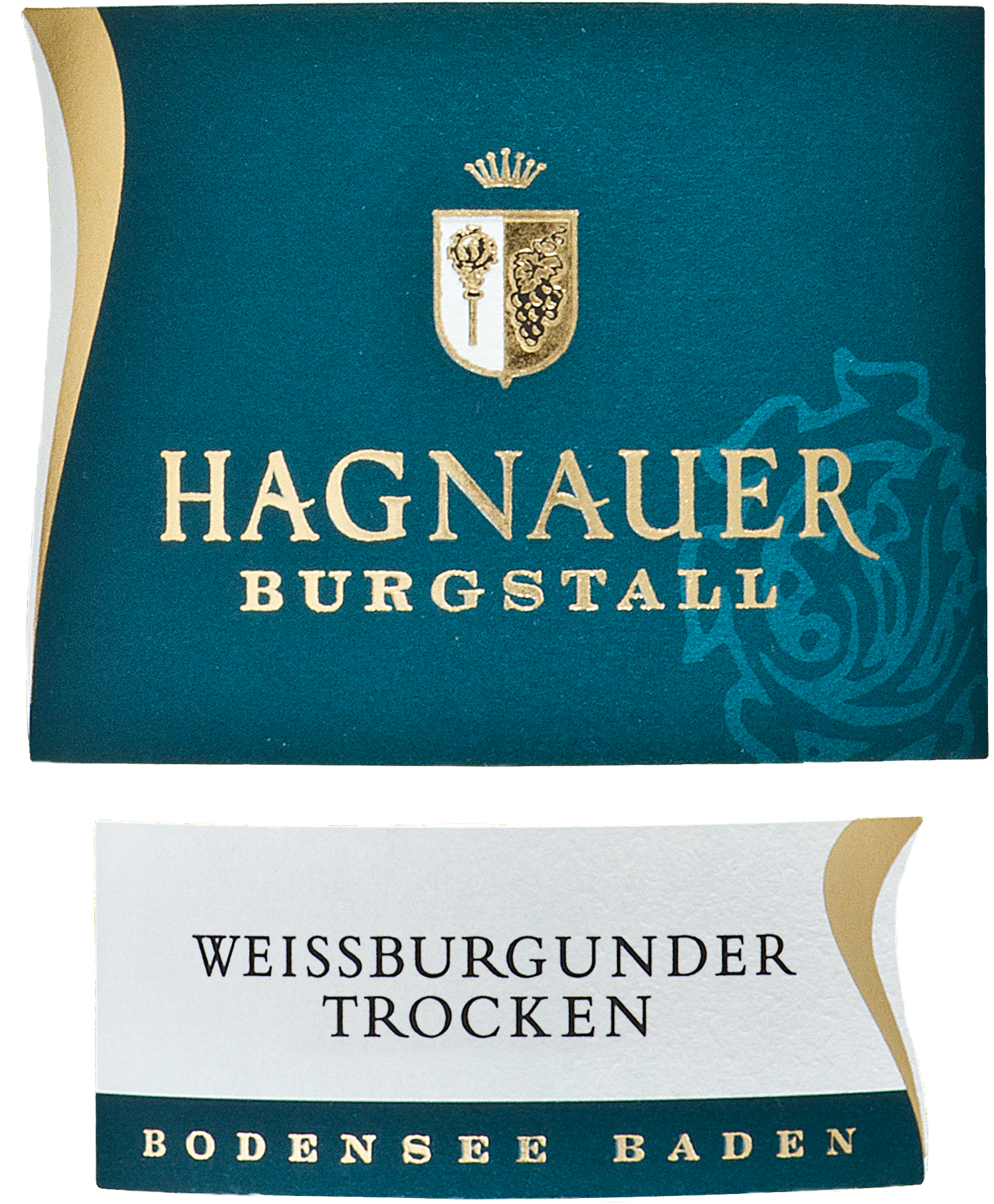 Wein Etikett - Hagnauer Burgstall Weissburgunder trocken