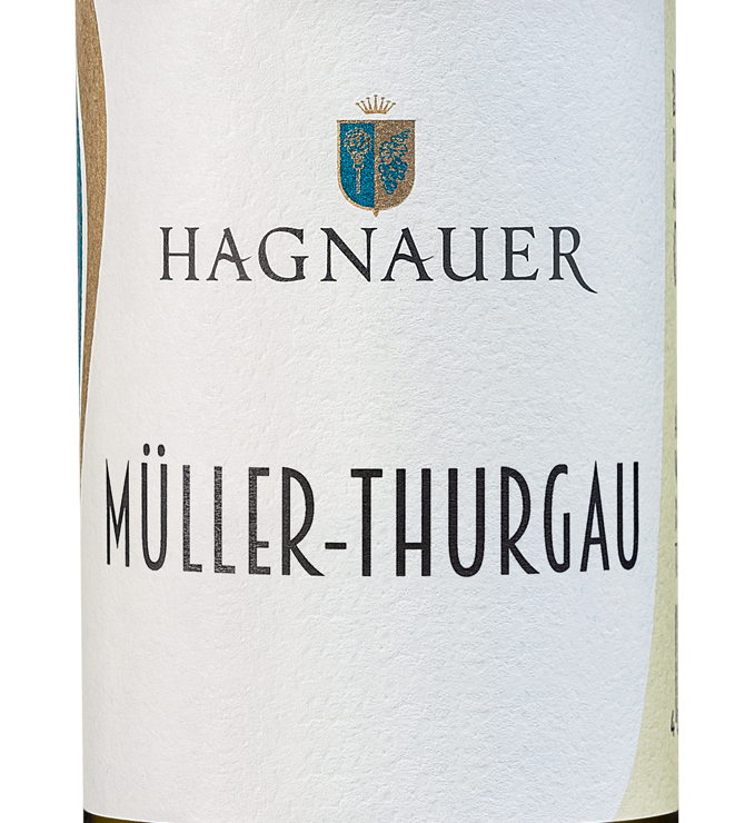 Wein Etikett - Hagnauer Viertele Müller-Thurgau halbtrocken