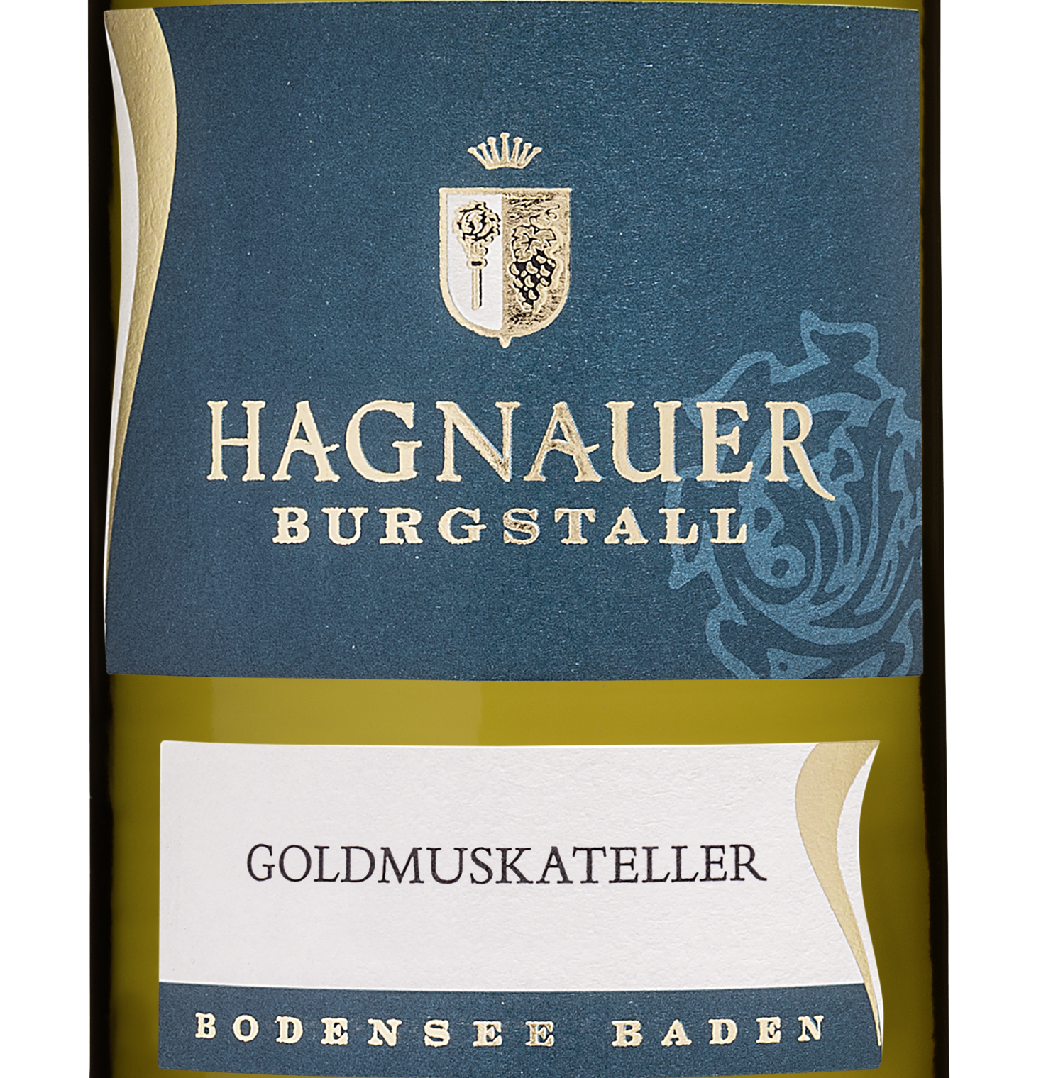 Wein Etikett - Hagnauer Burgstall Goldmuskateller