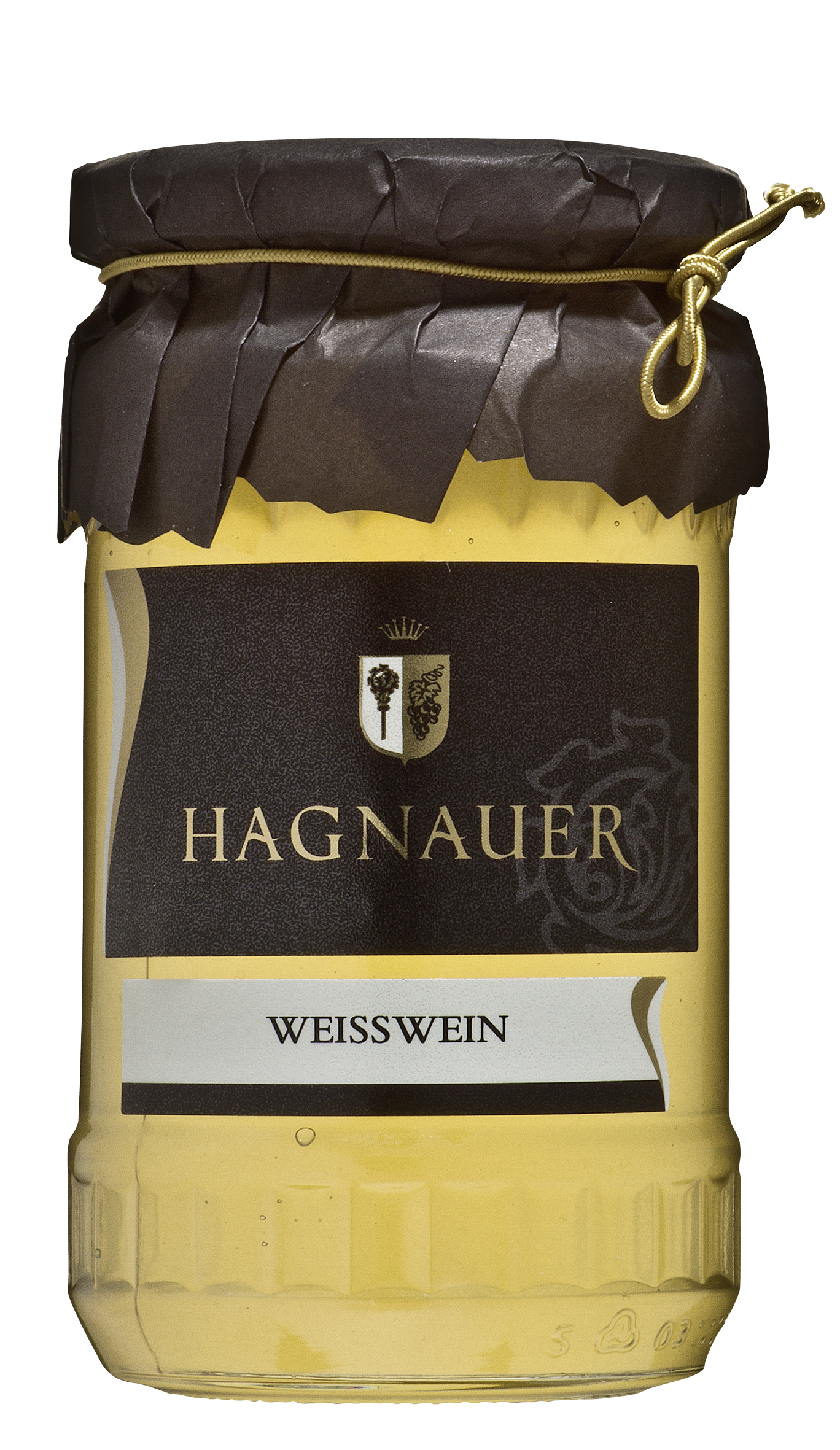 Weinflasche - Weißwein Gelee