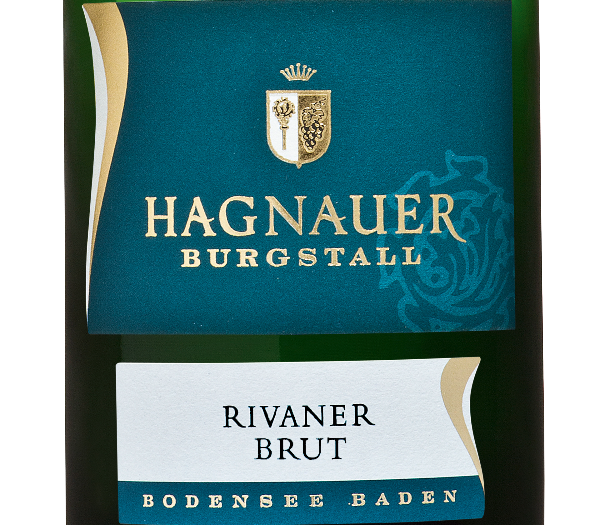 Wein Etikett - Hagnauer Burgstall Rivaner Sekt b. A. brut