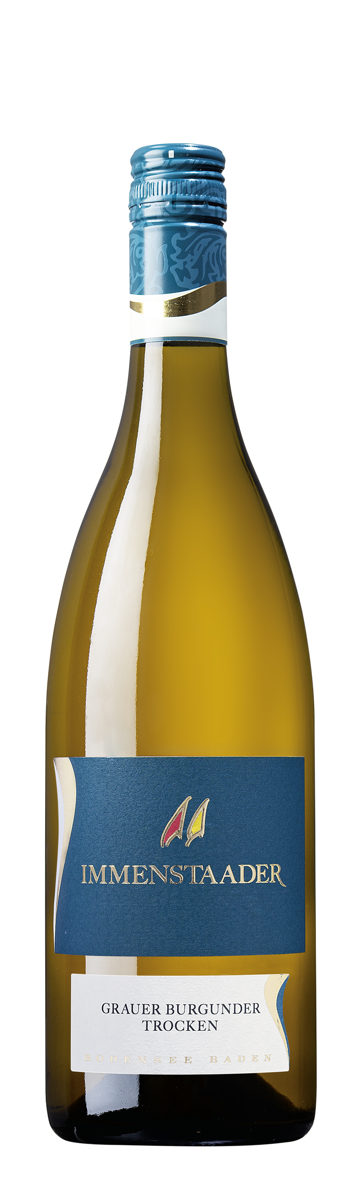 Weinflasche - Immenstaader Grauburgunder Qualitätswein trocken