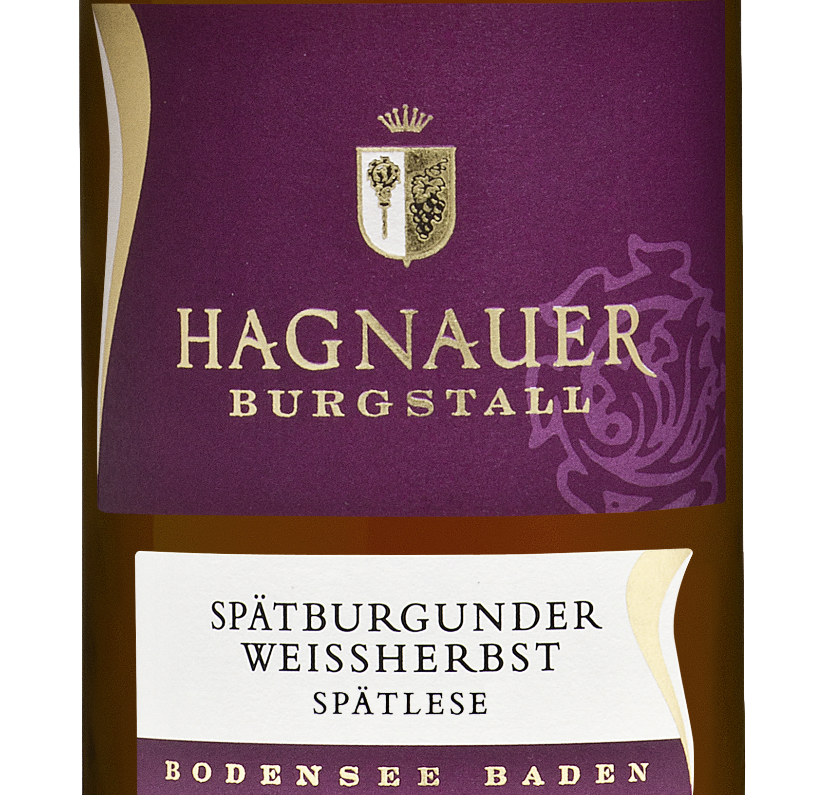 Wein Etikett - Hagnauer Burgstall Spätburgunder Weißherbst Spätlese