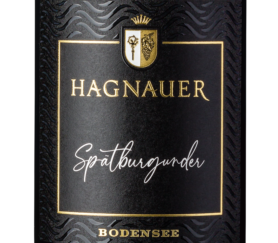 Wein Etikett - Hagnauer Burgstall Spätburgunder Rotwein Premium Spätlese