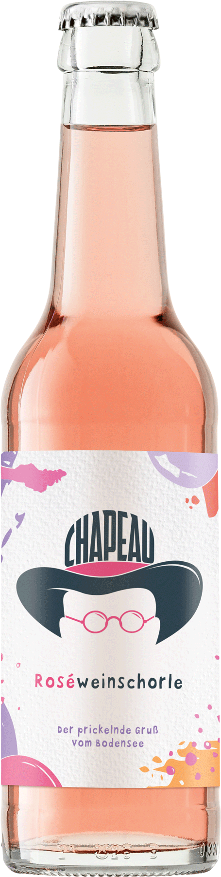 Weinflasche - CHAPEAU Roséweinschorle