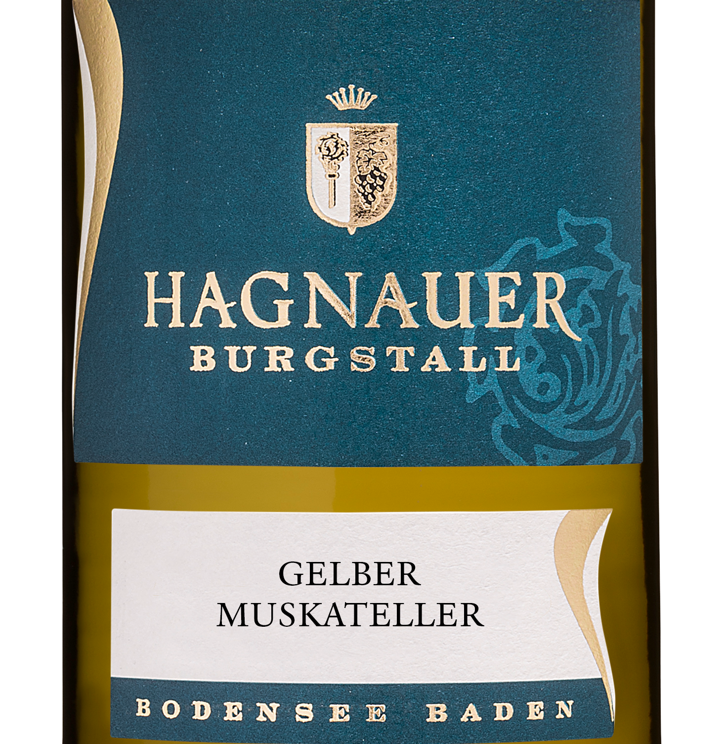 Wein Etikett - Hagnauer Burgstall Gelber Muskateller